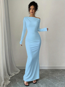 PASUXI Fashion Luxury Women Casual Dress Color Print Sexy Long Tight Backless <strong>Suspender</strong> <strong>Skirt</strong> Girls Elegant Evening Dresses - Product Image 6