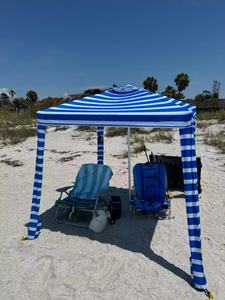 Оптовая продажа, Современный портативный пляжный зонт квадратной формы, солнцезащитный и водонепроницаемый, с четырьмя угловыми палатками для использования в парке - Product Image 5