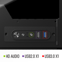Caja de Ordenador para Juegos upHere UC02 Panorámica con Doble Capa de Vidrio Templado MATX/ITX Refrigeración Líquida de 360 mm