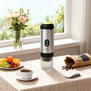 Новая модель мини-кофеварки с удобным управлением, быстрым нагревом за 90 секунд, зарядкой через USB-C, портативная эспрессо-машина для автомобиля и улицы - Product Image 2