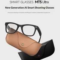 Lunettes Intelligentes MT5 Ultra pour la Traduction IA, Caméra HD 800W, Stabilisation d'Image, Contrôle Tactile, Batterie 300mAh