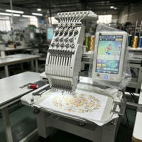 Machine à broder les t-shirts de qualité professionnelle, machine à broder informatisée pour la personnalisation des chapeaux