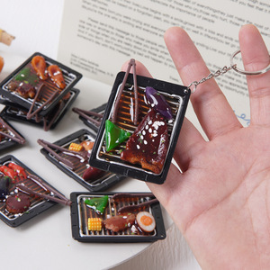 Modèle miniature de plat de <span class=keywords><strong>barbecue</strong></span> simulé, pendentif jouet alimentaire simulé, accessoire d'ingrédient de <span class=keywords><strong>barbecue</strong></span> miniature pour poupée - Product Image 1