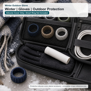 เคสซิลิโคน Oura Ring 5/4 Galaxy Ring RingConn Ultrahuman ป้องกันรอยขีดข่วนสำหรับสมาร์ทริง ใช้งานร่วมกับถุงมือได้ เหมาะสำหรับกิจกรรมกลางแจ้ง - Product Image 5