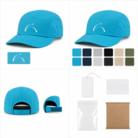 Gorra de Viaje Impermeable de 5 Paneles, Secado Rápido, Plegable, Ligera, Suministro OEM para Compradores, Logotipo Personalizado