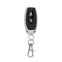 Télécommande sans fil RF 2 touches à code d'apprentissage 315 MHz / 433 MHz pour porte de garage, éclairage et porte électrique - Modèle populaire