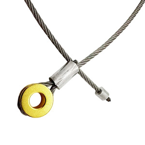 Câble en acier inoxydable de qualité 304, finition 2B, avec extrémités à œillet pour lampes suspendues et applications de freinage - Product Image 3