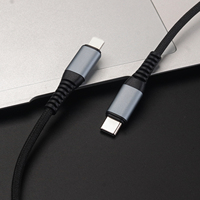 Câbles d'alimentation à charge rapide en nylon tressé 60W 3A 20V 3ft 6ft 1m 2m Câble USB C à charge rapide de Type C à Type-c PD