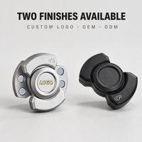 Spinner artisanal en alliage de zinc, gravure personnalisée du logo, cadeau noir et argent, vente en gros OEM ODM, jouet de bureau EDC