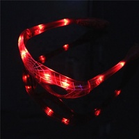 Nouveauté LED Spider Man Style lunettes en plastique lumineux coloré brillant jouets classiques pour danse & DJ parties emballé dans un sac