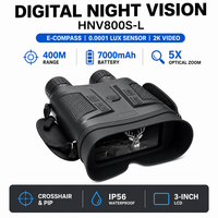 Binoculares de Visión Nocturna Infrarroja HNV800S-L 3W 850nm, Cámara de Visión Nocturna Digital con Video 2560x1440 para Observación de Animales al Aire Libre