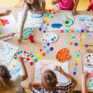 Нетоксичная акриловая краска для детей, 6 цветов, 3 мл, в тюбиках для стрип-арта - Product Image 5