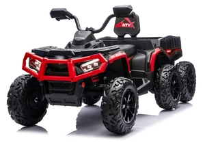 Auto Elettrica ATV a Sei Ruote per Bambini 2-4 Anni, Rimorchio in Plastica per Auto Giocattolo 5-8 Anni - Product Image 2