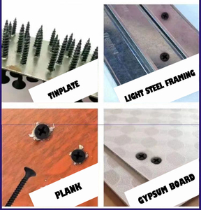 Vente Directe d'Usine Chine <span class=keywords><strong>Vis</strong></span> à Placo Noires pour Plaques de Plâtre, Fixations de Quincaillerie 20MM à 100MM - Product Image 3