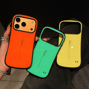เคสโทรศัพท์กันกระแทกแบบมันเงา รุ่น <span class=keywords><strong>Iface</strong></span> ป้องกันการตก สำหรับ iPhone 17 Pro Max 12 13 14 15 7/8 ขอบสีลูกกวาด ฝาหลัง - Product Image 1