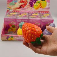 Ensemble de jouets squishy aux fruits croustillants, tendance virale, squishies en caoutchouc à thème fruité, jouet créatif anti-stress à presser pour enfants et adultes