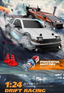 Nouveau 2.4G 4 canaux haute vitesse RC voiture de course Rechargeable jouet véhicule effets d'éclairage enfant télécommande dérive - Product Image 3