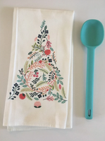 Essuie-tout de Noël. Essuie-tout de cuisine. Serviettes en toile de sac à farine. Décoration de style ferme. Serviettes de cuisine en toile de sac à farine. Serviettes de cuisine. Produits frais de la ferme.