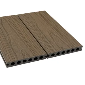 Cubierta de coextrusión compuesta de plástico y madera, suelo de Wpc para exteriores para jardín, piscina, tableros de cubierta de Wpc