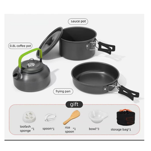 户外便携式2-3人野营煎锅套装烹饪用具 - Product Image 2