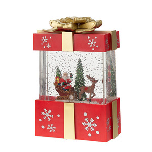 Creative Christmas Gift Box Music Light USB Big <b>Crystal</b> <b>Ball</b> Christmas Decoration Gift Crafts Christmas Snow <b>Ball</b> Water Lamp - Product Image 5