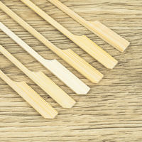 Brochettes de barbecue plates en bambou Teppo jetables, écologiques, de qualité supérieure, prix usine, en vrac
