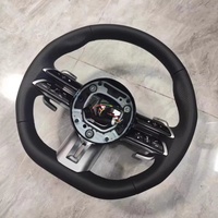 Volant sur Mesure en Fibre de Carbone Avancée et Daim pour Mercedes-Benz W205 W178 C190 GT63 C63 AMG W247 W222 W204 W211