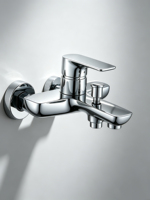 Robinet de douche en laiton véritable NES-CA9211, ensemble de pulvérisation pour baignoire, robinet de salle de bain trois voies pour eau chaude et froide