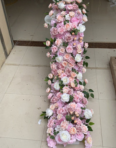 DREA-Rangée de <span class=keywords><strong>Fleurs</strong></span> Artificielles pour la Décoration de Mariage, 2m, Rangée de <span class=keywords><strong>Fleurs</strong></span>, Arrangement de Table, <span class=keywords><strong>Fleurs</strong></span> Artificielles - Product Image 1