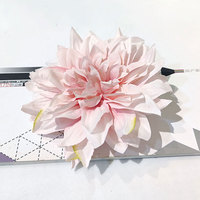 Bunga Artifisial Multi Warna Dahlia Sutra Satu Kepala untuk Dekorasi Pernikahan DIY Hiasan Rambut Pengantin