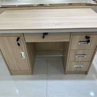 Bureaux informatiques modernes en bois pour petits bureaux, tables de direction avec tiroirs, ensemble de mobilier de bureau, personnalisation d'usine, vente en gros
