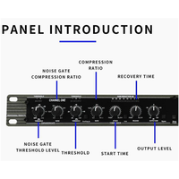 Compresseur audio professionnel 266XL 266XS, filtre anti-bruit, double canal, montage en rack, processeur de son dynamique pour scène, studio, karaoké