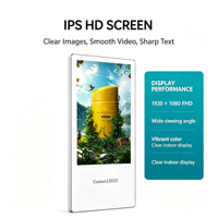Layar Iklan Video Digital Signage LCD 18,5 inci untuk Lift, Terpasang di Dinding, Gedung Komersial, Tampilan Iklan