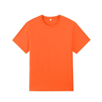 T-shirt en coton tricoté vintage pour homme avec logo personnalisé OEM, impression laser, 270g, respirant, léger, pour événements d'entreprise et promotionnels