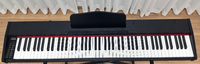 Piano numérique portable B130 avec coque en PVC imitation bois, alimentation 5V, fonction d'initiation et d'arrêt pour l'entraînement musical