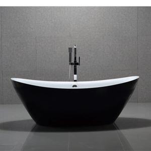 Bañera Independiente de Lujo de Piedra Artificial Tradicional con Desagüe, Ecológica y Duradera para Baño y Spa - Product Image 1