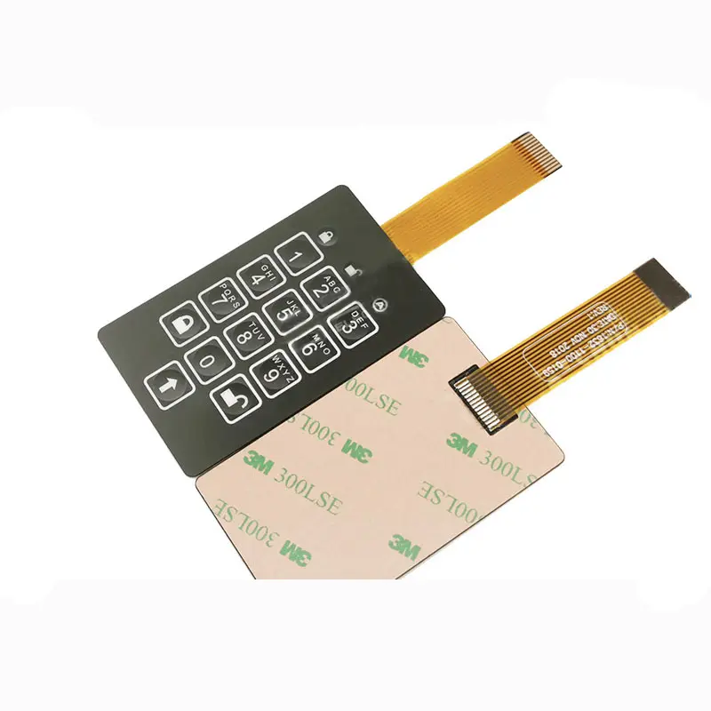 Di alta qualità buon prezzo Pet membrana tattile interruttore tastiera prezzo impermeabile a membrana numerica tastiera interruttore