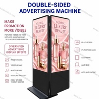 Pantalla LCD Digital Vertical para Exteriores de 43 55 65 75 Pulgadas, 3000 Nits, Impermeable IP66, con Soporte de Pie para Publicidad