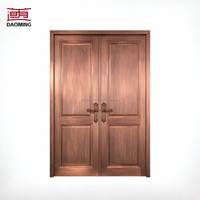 Porte en polymère plaqué cuivre sur mesure avec finition de surface, équipée de quincaillerie de marque chinoise de premier choix pour bureau