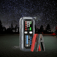 Démarreur de voiture portable avec lumière LED étanche IP65 PD65W écran LCD à charge rapide-trousse à outils d'urgence multifonctionnelle
