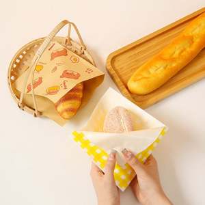 Bag Doughnut Snack L Shaped Double Open Bread Packaging <b>Paper</b> Bags Ideal Practical Suitable for Snacks <b>Grease</b>-Proof <b>Paper</b> Bag - Product Image 6