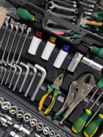 GTYPRO 142+2 Pièces Jeu de Clés à Douilles et Clé à Cliquet, Ensemble d'Outils Manuels pour Réparation Automobile, Fabricant Bossforce, 142+2 BOSS Force Herramientas