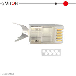 Connecteur Ethernet FTP/STP 8P8C Adaptateur modulaire blindé en métal Connecteur RJ45 <span class=keywords><strong>RJ</strong></span> <span class=keywords><strong>45</strong></span> CAT7 Prise <span class=keywords><strong>Cat</strong></span> <span class=keywords><strong>7</strong></span> - Product Image 2
