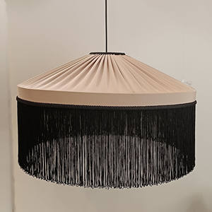 Tiffany Dust Silky Washed Pantalla de lámpara hecha a mano, lámpara colgante. - Product Image 4