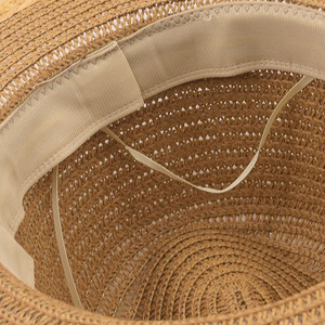 Ventes directes du fabricant Mode d'été de haute qualité Design personnalisé Version coréenne du chapeau de <span class=keywords><strong>paille</strong></span> Panama doux pour les vacances à la plage - Product Image 5
