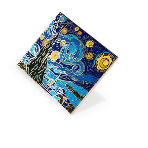Logo de mode personnalisé Badges en métal Broche Épingles en émail pour la peinture <span class=keywords><strong>Van</strong></span> <span class=keywords><strong>Gogh</strong></span> Art Épingles en émail souple/dur personnalisées - Product Image 5
