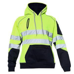 Ropa de Seguridad Reflectante de Alta Visibilidad Personalizada para Invierno, Sudadera con Capucha Reflectante de Alta Visibilidad para Hombre, Sudadera de Seguridad de Alta Visibilidad - Product Image 1