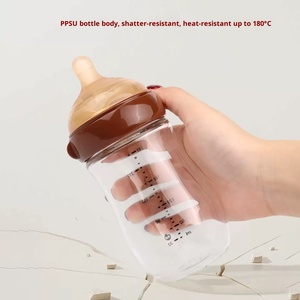 Biberons pour nouveau-nés Seesee compatibles PPSU, <span class=keywords><strong>anti</strong></span>-coliques, à large ouverture, pour bébés de 0 à 3 à 6 mois, <span class=keywords><strong>anti</strong></span>-étouffement - Product Image 2