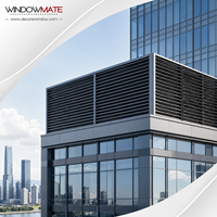 Windowmate - Écran à lamelles verticales en alliage d'aluminium pour balcon, jardin, terrasse et décoration extérieure