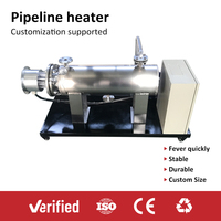 Harga Pabrik Grosir Pemanas Pipa Listrik In-line 380V 9KW 12KW untuk Penggunaan Boiler Bengkel Pabrik Kecil